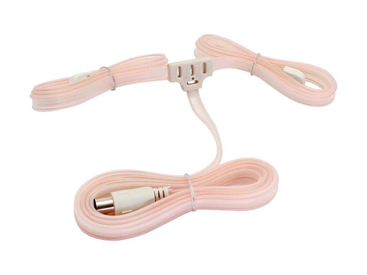 InLine Wurfantenne Dipol für UKW mit IEC-Kupplung 75 Ohm Weiß
