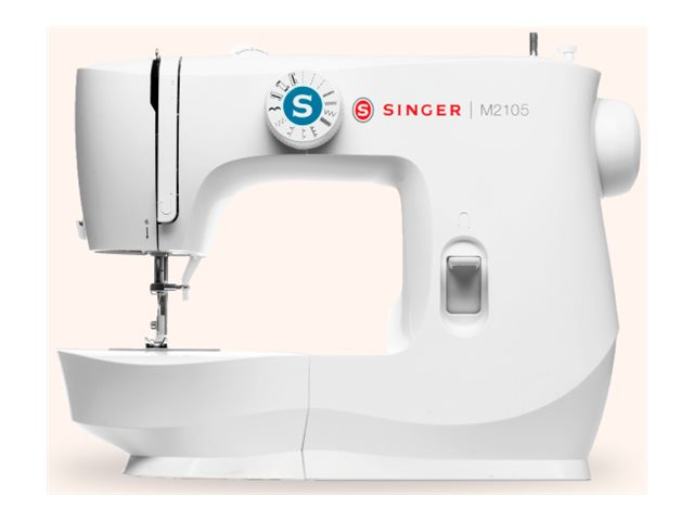 Singer M2105 Halbautomatische Nähmaschine 8 Stiche 4 Knopflöcher Weiß