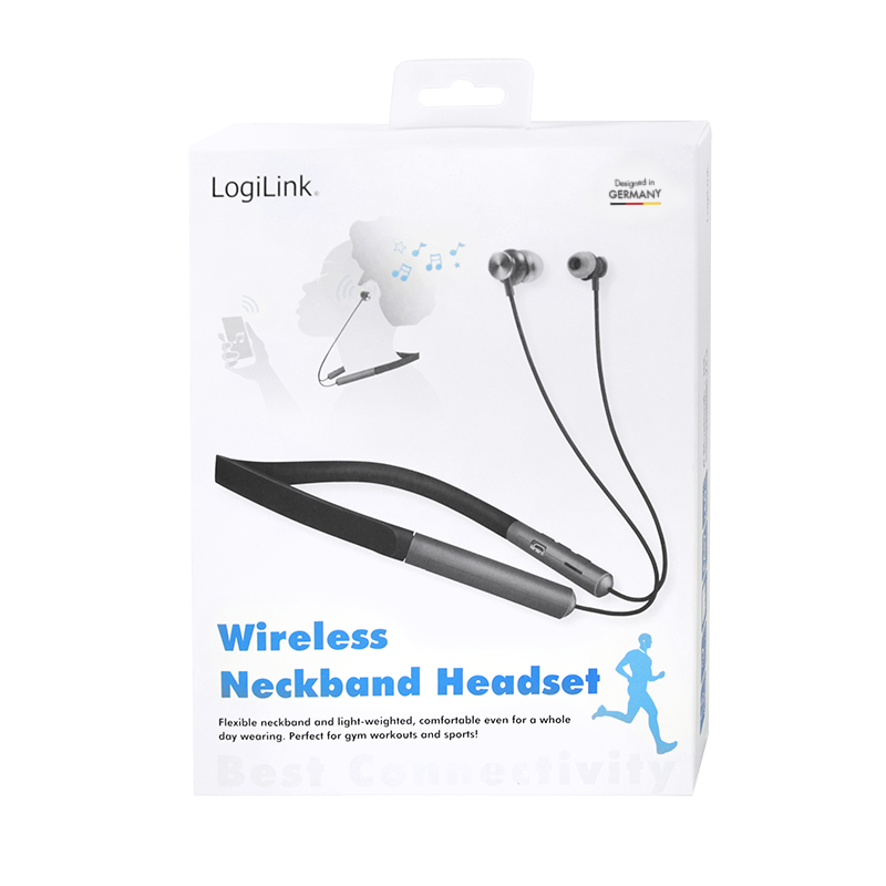 logilink wireless neckband headset