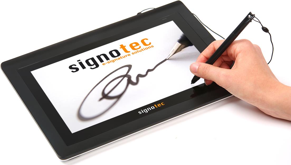 signotec Delta 10,1" LCD Unterschriften-Terminal Schwarz