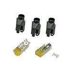 RJ45-Hirose Stecker STP, TM31 schwarz, ,10 Stück, 3 Elemente, Cat.6A Hersteller: HIROSE (H7642.4-10)
