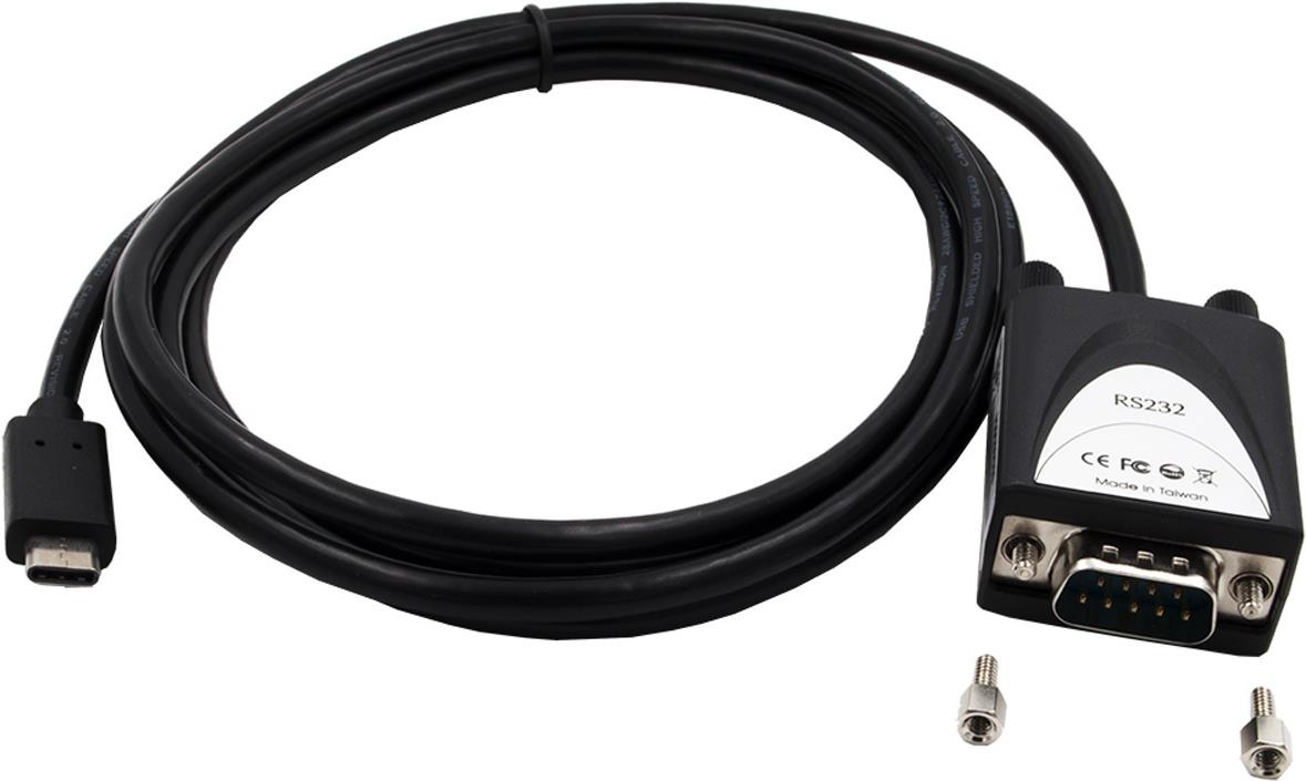 EXSYS EX-2311-2IS Serieller Adapter USB-C auf RS-232 DB-9 1,8 m Schwarz