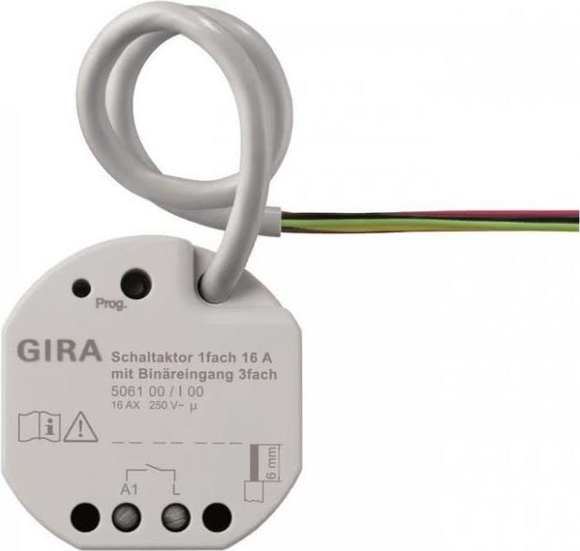 Gira Schaltaktor 1-fach 16A UP KNX Secure 506100 (506100)