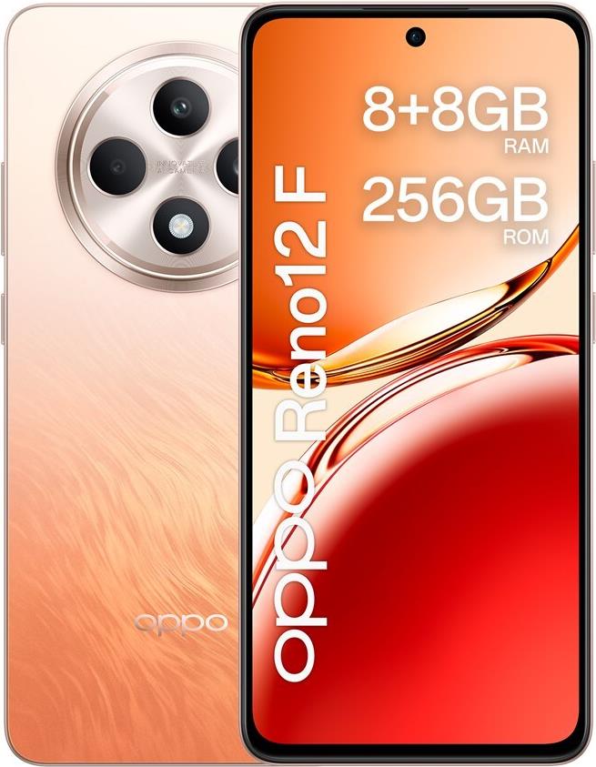 OPPO Reno12 F 4G 16,9 cm (6.67") Dual-SIM Android 14 USB Typ-C 8 GB 256 GB 5000 mAh Orange