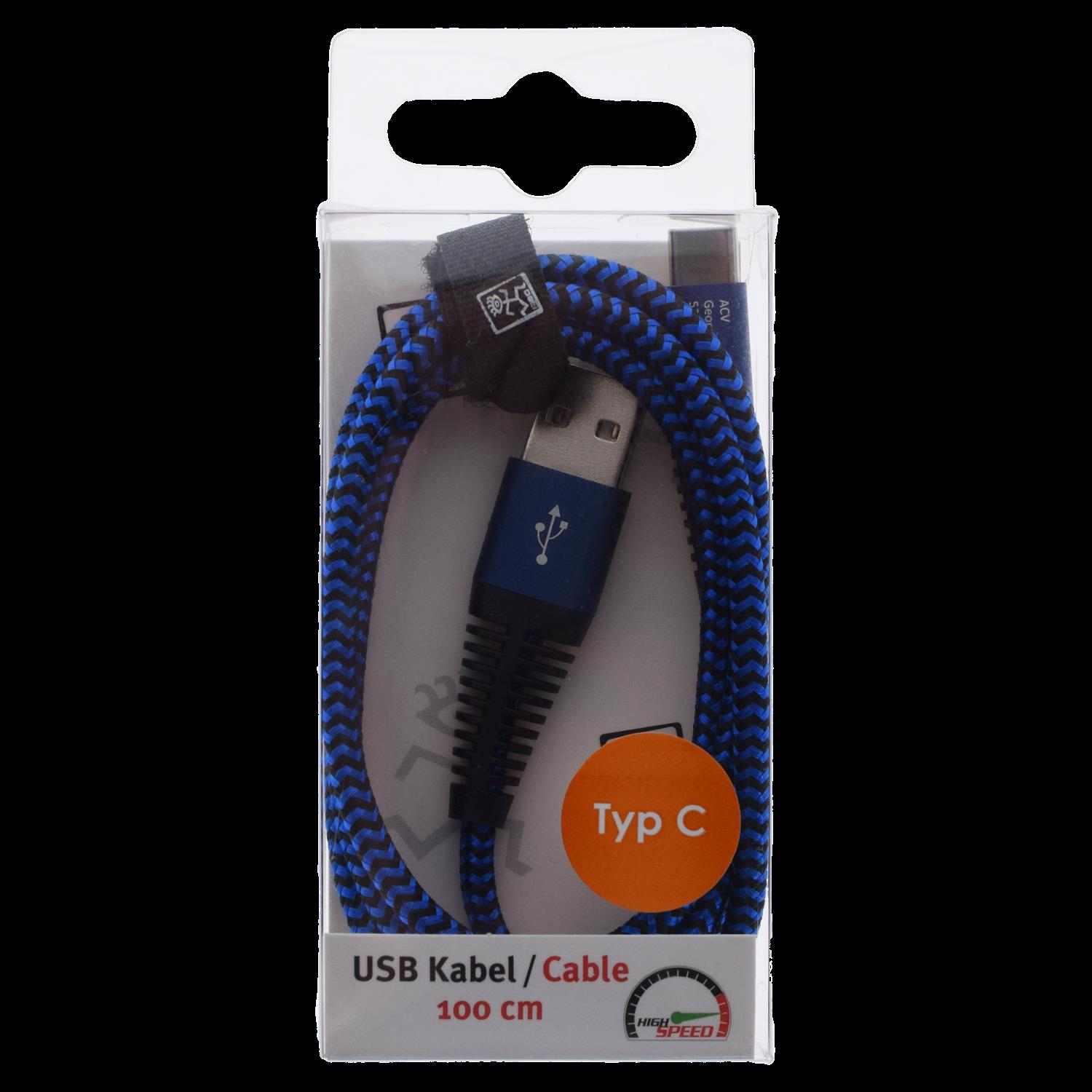 2GO 795950 USB Kabel 1 m USB 3.2 Gen 1 (3.1 Gen 1) USB B USB C Blau (795950)