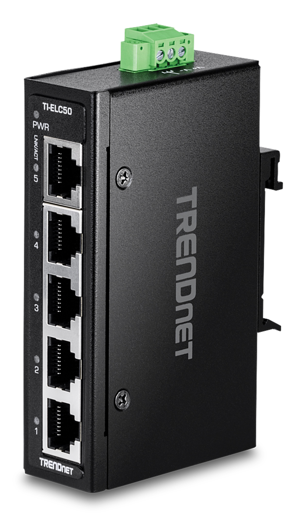 TRENDnet TI-ELC50 Industrial Fast Ethernet Switch 5-Port Schwarz