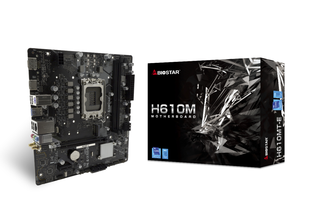 Biostar H610MT-E Mainboard Intel H610 LGA 1700 Micro-ATX DDR4