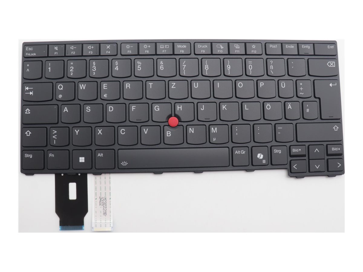 Lenovo Ersatztastatur Notebook mit TrackPoint QWERTZ Deutsch für ThinkPad T14 Gen 5 Schwarz