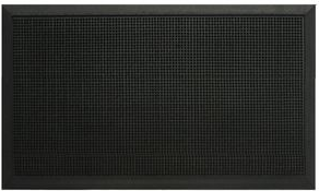 PAPERFLOW Noppenmatte (B)800 x (T)1000 mm, schwarz aus 100 % Kautschuk, hohe Bürstkraft, abgeschrägte Kanten, - 1 Stück (6TPI80X100.01)