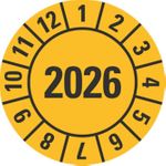 HEIN Industrieschilder HEIN 185171 Prüfplakette HEIN_1851712026 gelb Folie selbstklebend (185171)