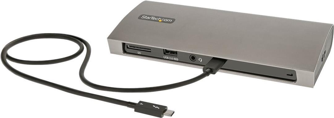 StarTech.com Thunderbolt 4 Dock, 96W Power Delivery, Single 8K/Dual Monitor 4K 60Hz, 3xTB4/USB4 ports, 4xUSB-A, SD, GbE, Thunderbolt 4 Docking Station for Windows or TB3 MacBook, 0.8m (TB4CDOCKUE)