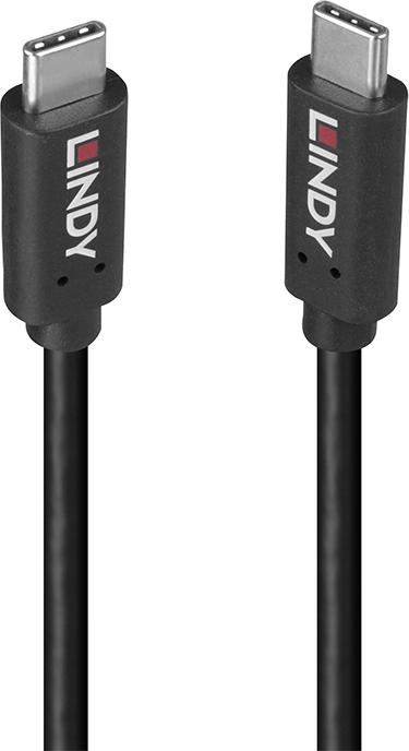Lindy 1.5m USB 3.2 Type C Cable, 20Gbps, 100W PD, GRS (36977)