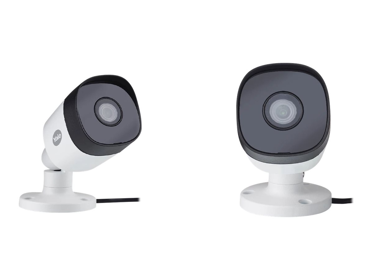 Yale Essentials Smart Home CCTV Kit DVR 4 Kanäle 1 TB 4 Kameras Full HD Outdoor Schwarz, Weiß
