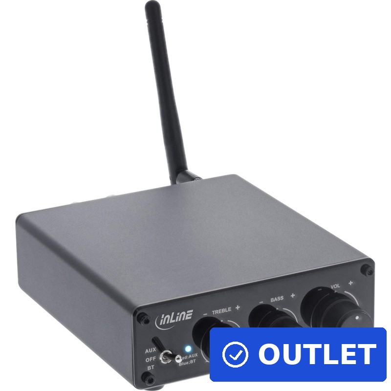 InLine Bluetooth 5.3 Audio Receiver mit 96 Watt Verstärker (99209L) (geöffnet)