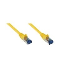 RNS® Patchkabel mit Rastnasenschutz, Cat. 6A, S/FTP, PiMF, halogenfrei, 500MHz, gelb, 0,25m, Good Connections (8060-H003Y)