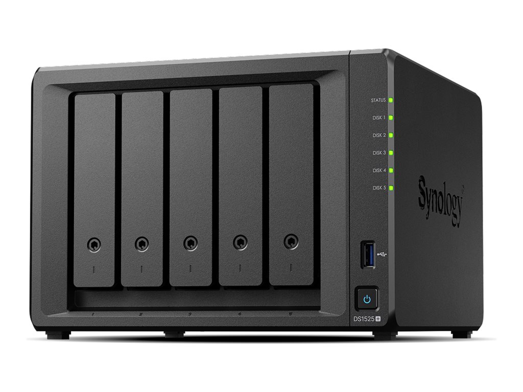 Synology DS1525+ NAS-Server 8 GB RAM Schwarz