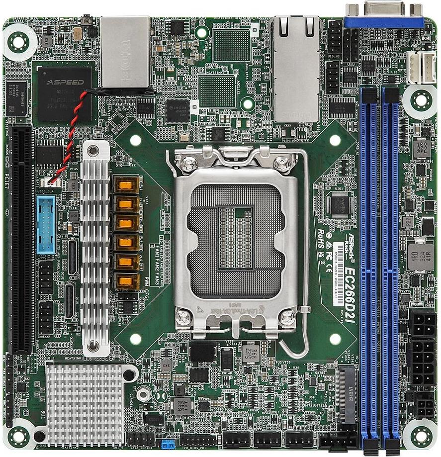 ASRock EC266D2I Mainboard mini-ITX Intel C266 LGA 1700 DDR5 bis 32 GB