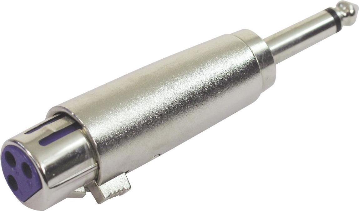 OMNITRONIC 30226400 XLR Adapter [1x XLR-Buchse 3 polig - 1x Klinkenstecker 6.3 mm (mono)]