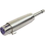 Omnitronic 30226400 XLR Adapter [1x XLR-Buchse 3 polig - 1x Klinkenstecker 6.3 mm (mono)] (30226400)