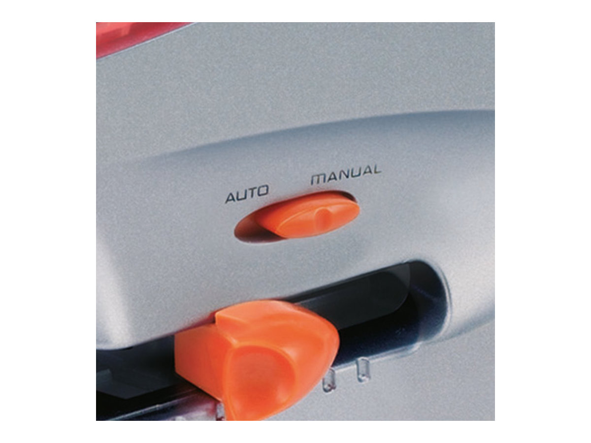 Rexel Optima 70 Elektrischer Hefter 70 Blatt Schwarz/Silber/Orange
