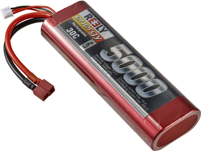 Reely Modellbau-Akkupack (LiPo) 7.4 V 5000 mAh Zellen-Zahl: 2 30 C Stick Hardcase T-Stecksystem (RE-7851474)