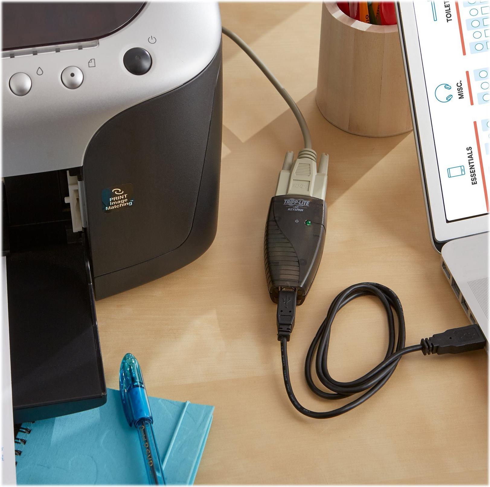 Keyspan USA-19HS Serieller Adapter USB-A auf DB9 RS232 0,91 m Schwarz