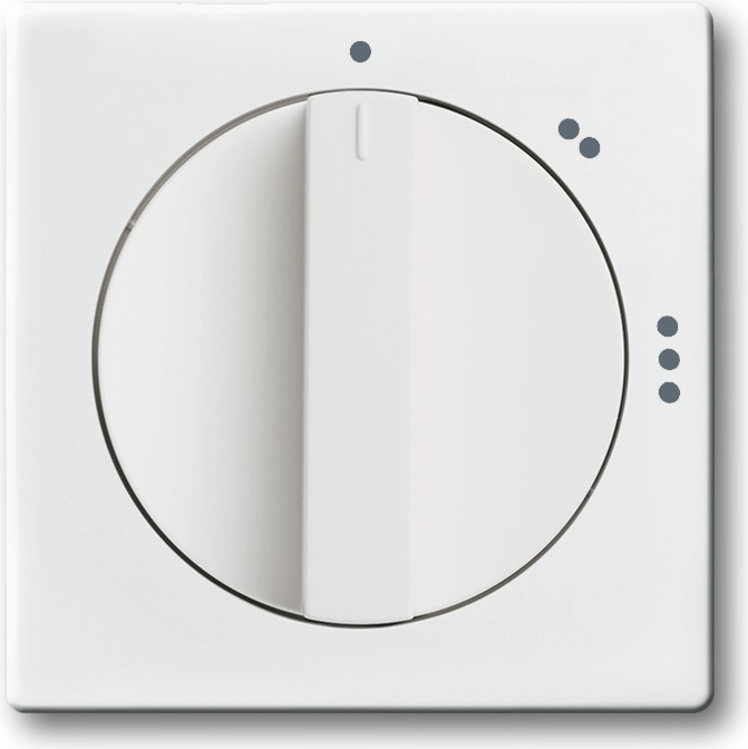 Busch Jaeger Zentralscheibe dav/sws f.3Stufen-Drehschalt 2542 DR (1710-0-3651)