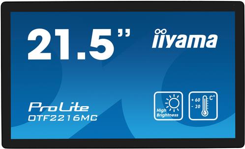 iiyama ProLite OTF2216MC-B1 54,6cm (21,5") FHD Touch-LED-Montor HDMI/VGA/DP (OTF2216MC-B1)