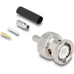 Delock BNC Stecker zum Crimpen RG-174 / RG-316 mit passendem Schrumpfschlauch (90756)