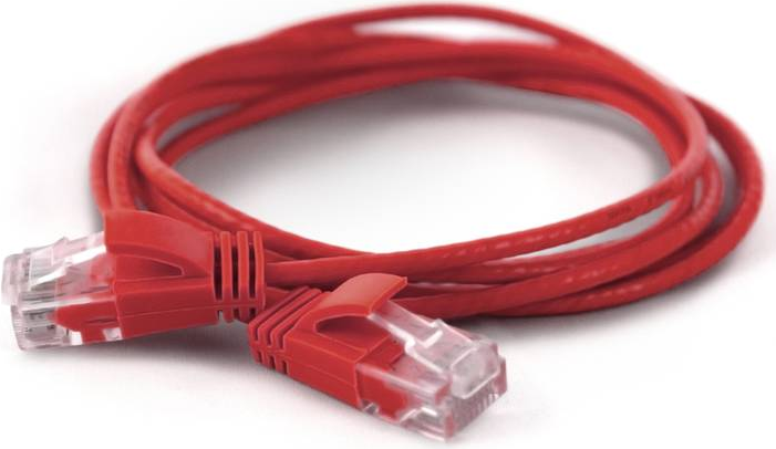 Wantec 25.00m Cat. 6a Patchkabel UTP RJ45 Stecker auf Rot (7280)