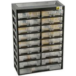 Allit Kleinteilemagazin VarioPlus Basic 47, 29 Fächer Kunststoffgehäuse, Außenmaße: (B)305 x (T)170 x (H)435 mm, - 1 Stück (458100)