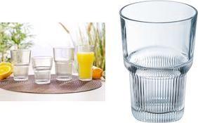Esmeyer Arcoroc Trinkglas STARLINE, 420 ml aus gehärtetem Glas, spülmaschinengeeignet, stapelbar, - 6 Stück (384-6735)
