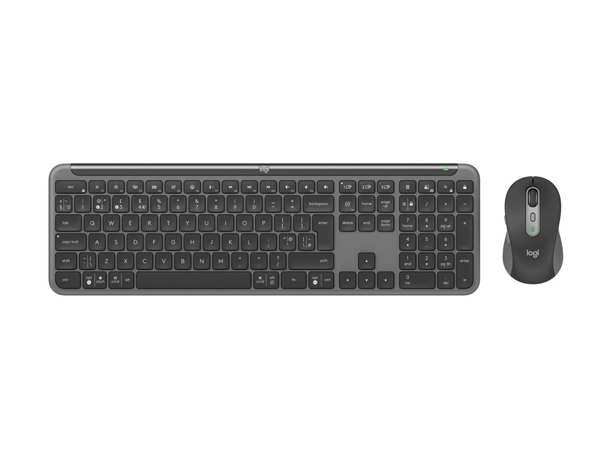 Logitech Signature Slim Combo MK950 Tastatur-und-Maus-Set Graphite