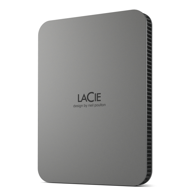 LaCie Mobile Drive Secure Externe Festplatte 2 TB USB-C Space-grau
