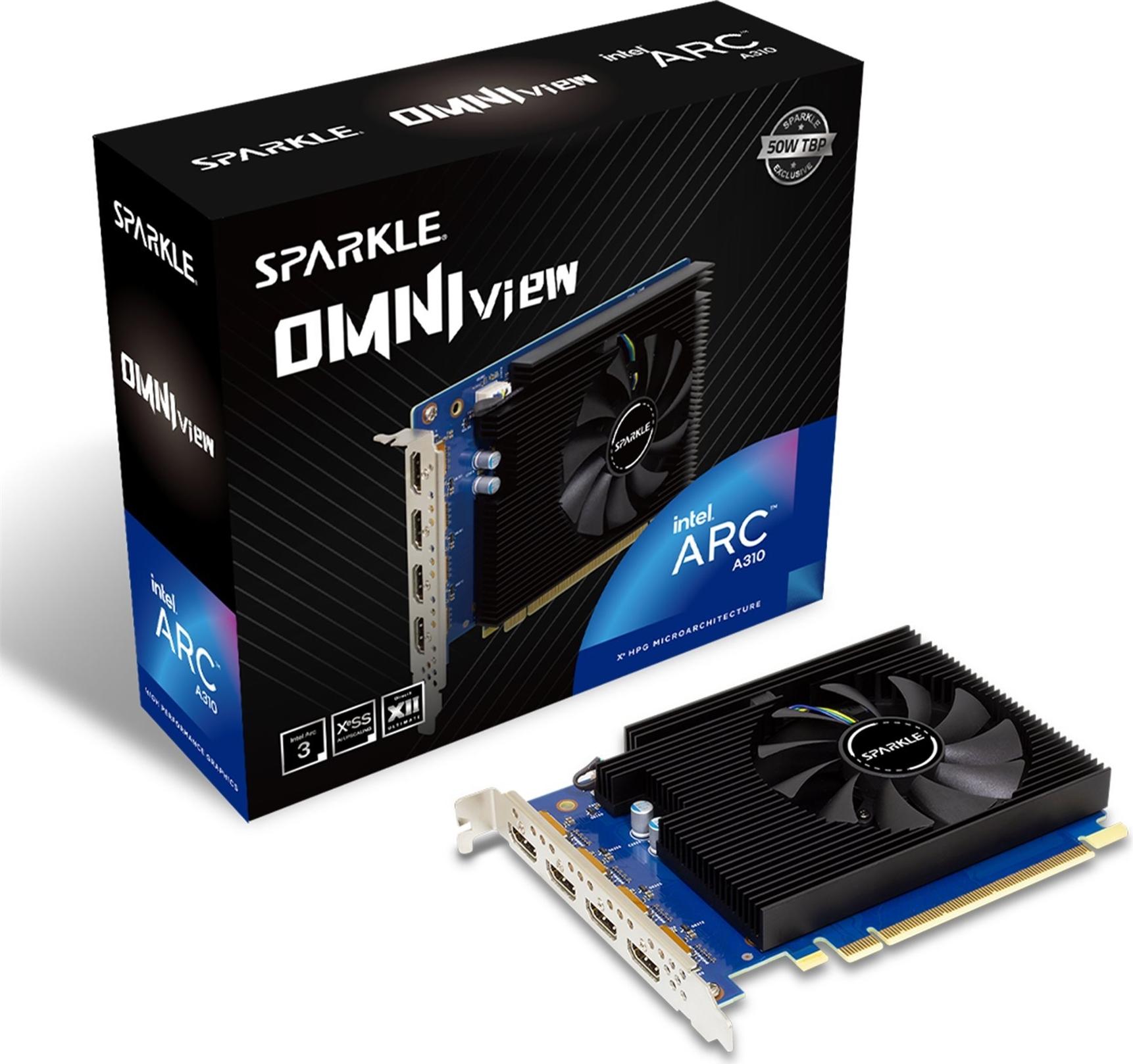 SPARKLE VGA SPARKLE Intel ARC A310 4GB  Omni View (SA310F-4G) (B-Ware)