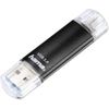 USB-Stick "Laeta Twin", USB 3.2 (Gen1)/2.0, 128GB, 40MB/s, Schwarz (124001)