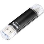 USB-Stick "Laeta Twin", USB 3.2 (Gen1)/2.0, 128GB, 40MB/s, Schwarz (124001)