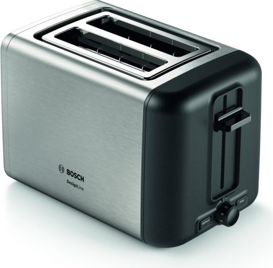 Bosch TAT3P420 Toaster 2 Scheibe(n) 970 W Schwarz - Edelstahl (TAT3P420)