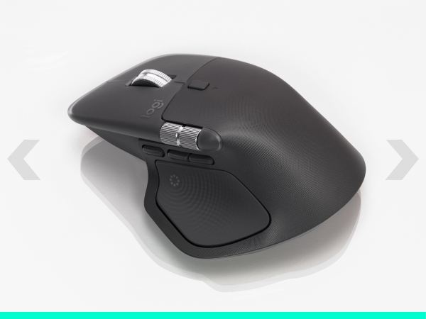 Logitech MX Master 4 for Business Kabellose Maus Bluetooth + 2,4 GHz 8 Tasten Graphite