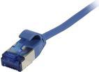 Patchkabel RJ45, CAT6A 500Mhz,10m, blau, U/FTP, slimline rund d=3,8mm, TPE(Superflex), AWG32, Synergy 21 (S217339)