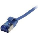 Patchkabel RJ45, CAT6A 500Mhz,10m, blau, U/FTP, slimline rund d=3,8mm, TPE(Superflex), AWG32, Synergy 21 (S217339)
