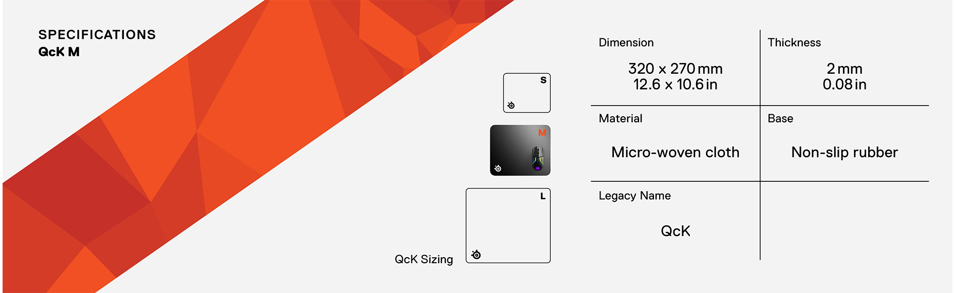 SteelSeries QcK Mauspad Schwarz