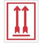 rillprint Hinweisetiketten "OBEN! NICHT STÜRZEN" permanent klebend, Farbe: weiß / rot, - 1 Stück (76840)