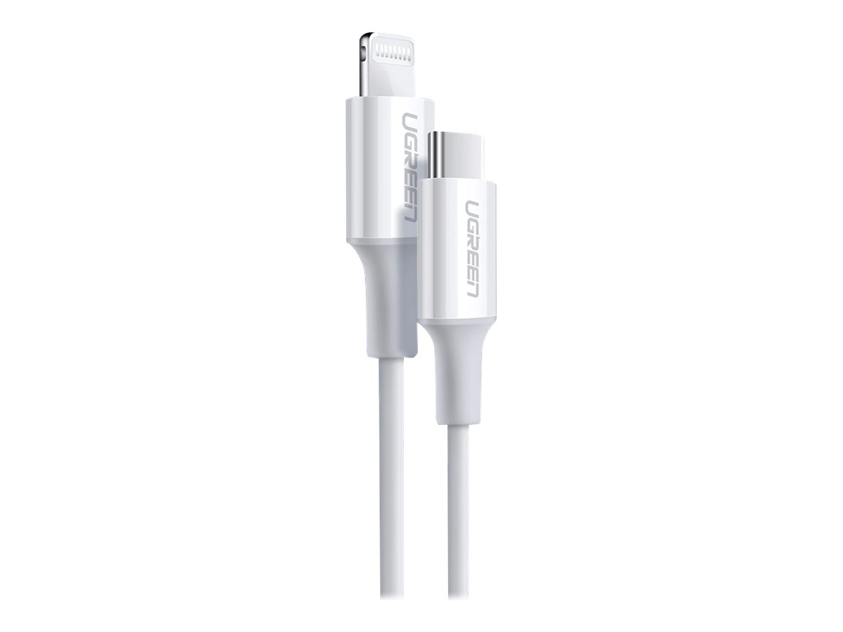 Ugreen 10493 Lightning-Kabel 1 m USB-C Lightning Weiß