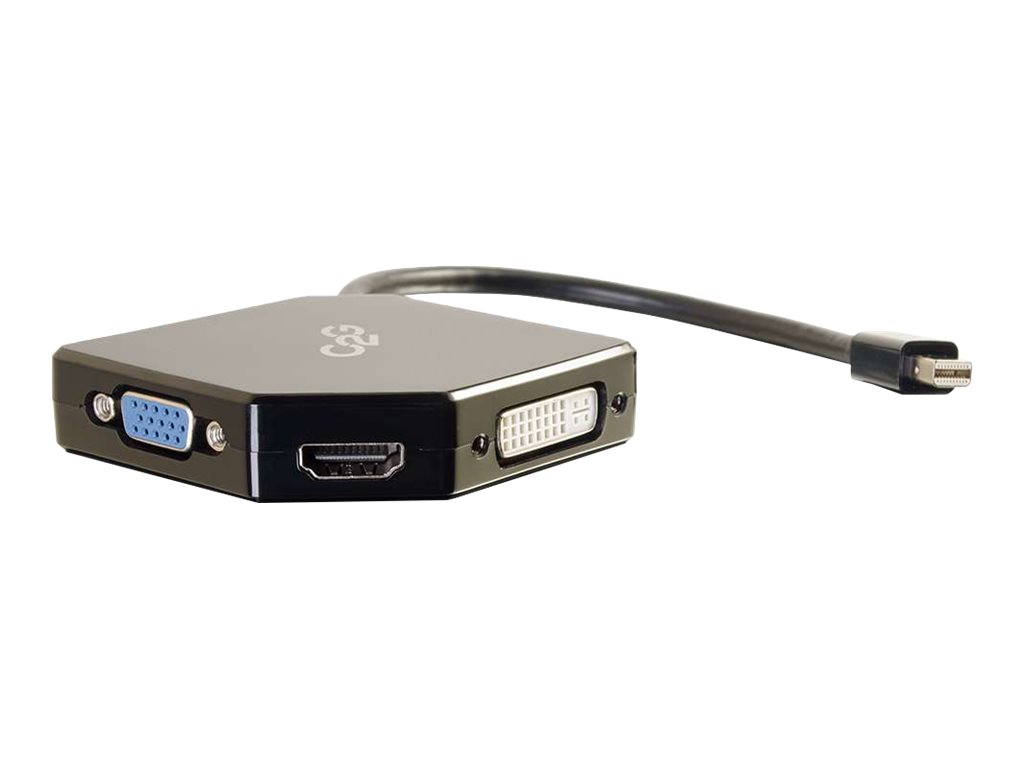 C2G Mini DisplayPort to HDMI, VGA, or DVI Adapter Converter Schwarz