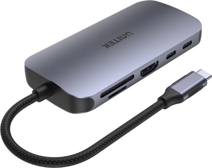 UNITEK D1071A Schnittstellen-Hub USB 3.0 SuperSpeed 5 Gb/s Silber (D1071A)