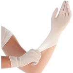 HYGOSTAR Synthetik-Handschuh ELASTIC, M, weiß, puderfrei Länge: 240 mm, beständig gegen Chemikalien, Lösungsmittel & - 1 Stück (26851)