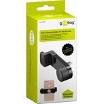 Wentronic Goobay Slim Universalhalter für den Lüftungsschacht, Schwarz - zur einfachen und sicheren Befestigung im Fahrzeug (47139)