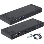 i-tec USB 3.0 / USB-C / Thunderbolt 3 Dual Display Docking Station Gen2 + Power Delivery 100W (CADUA4KDOCKPDL2)