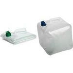 EDA Wasserkanister mit Zapfhahn, 15 Liter, faltbar lebensmittelecht, für Trinkwasser und andere Flüssigkeiten - 1 Stück (010542 NA CX12)